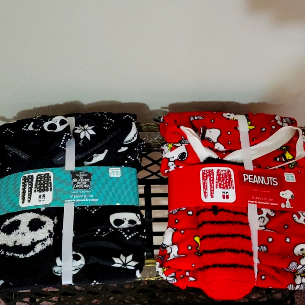 Disney 3 piece pajamas sets.